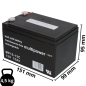 Preview: Multipower Blei-Akku MP15-12C Pb 12V 15Ah Zyklenfest, Faston 6,3