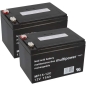 Preview: 2 x BLEI AKKU 12V 15Ah kompatibel GEL BATTERIE GELAKKU für 24V 12Ah 13Ah 14Ah