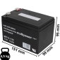 Preview: 2 x BLEI AKKU 12V 15Ah kompatibel GEL BATTERIE GELAKKU für 24V 12Ah 13Ah 14Ah