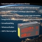 Preview: CSB Bleiakku 6V 12Ah GP6120F2 Hitachi wartungsfrei AGM Bleibatterie