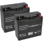 Preview: Ersatzakku für Belkin Regulator Pro Net F6C1400-EUR bestehend aus 2 Stück Bleiakku 12V 18Ah
