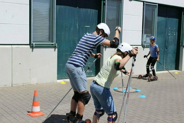 die skating technik oben