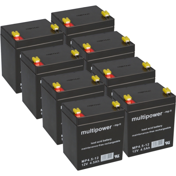 Ersatzakku für DELL DLA2200RMI2U Markenakku 8 x 12v 4,5Ah AGM MP Lieferumfang